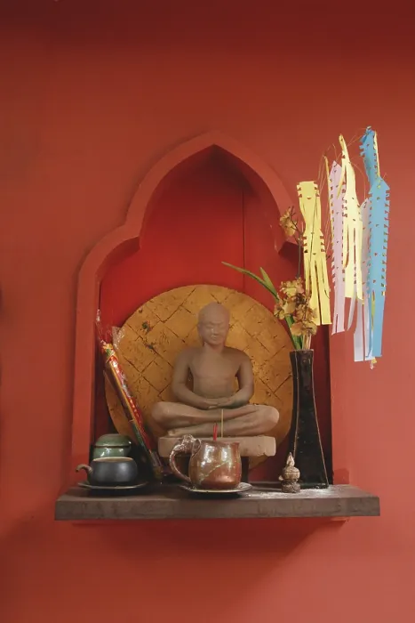 Framed Print : Cambodian or Khmer Buddhist Altar Framed Print : Cambodian or Khmer Buddhist Altar