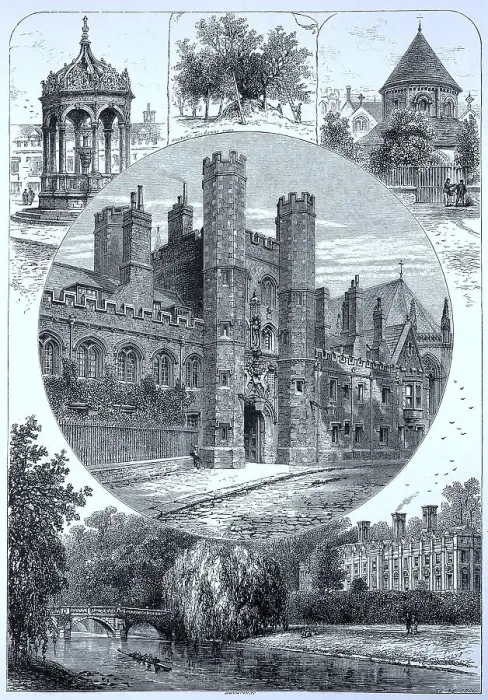 Framed Print : Cambridge, Trinity College Fountain House