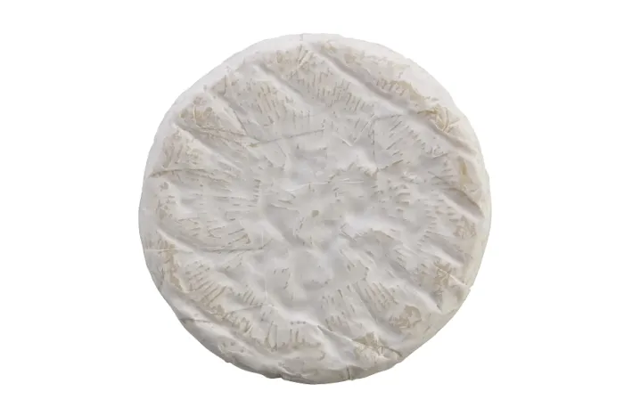 Framed Print : Camembert cheese isolated on white background