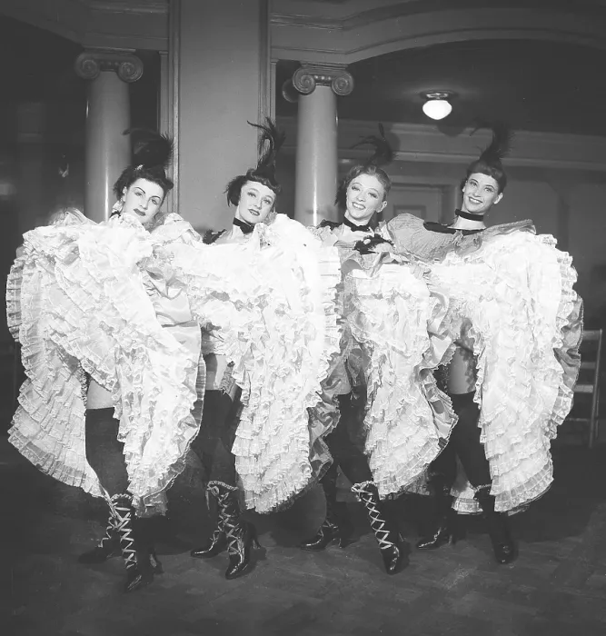 Framed Print : The Can-Can dance. A high-energy