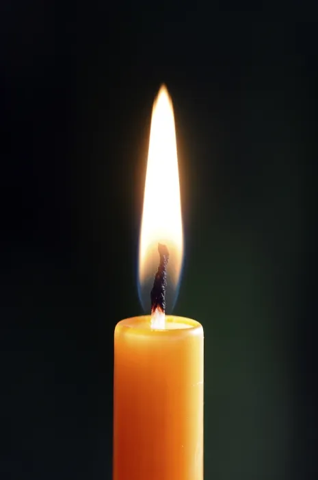 Framed Print : Candle flame
