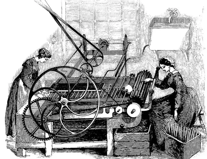 Framed Print : Candle production, 19th century Framed Print : Candle production, 19th century