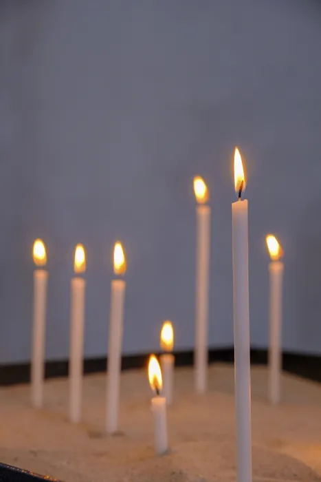 Framed Print : Candles, Collegiate Church of St Peter and Paul Framed Print : Candles, Collegiate Church of St Peter and Paul