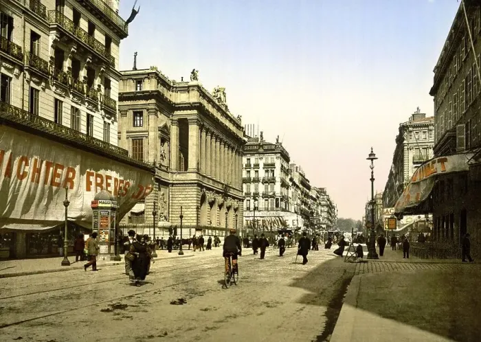 Framed Print : The Cannabiere and the Stock Exchange