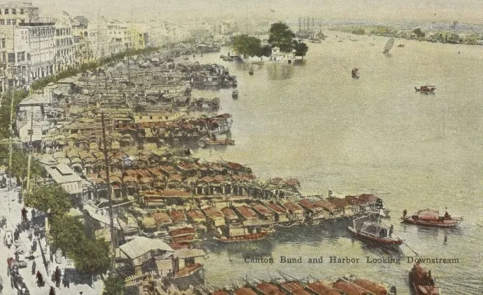 Framed Print : Canton Bund, waterfront, and harbour looking downstream Framed Print : Canton Bund, waterfront, and harbour looking downstream