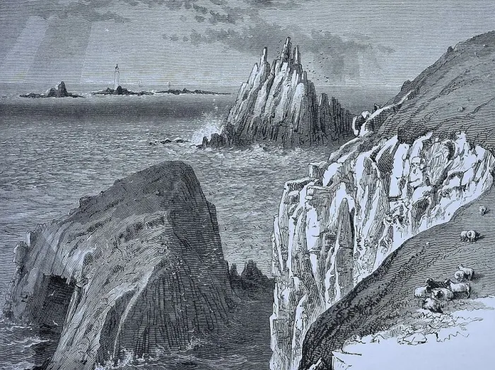 Framed Print : Cape Landsend near Penzance, Cornwall
