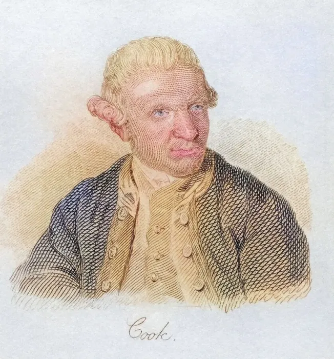 Framed Print : Captain James Cook 1728, 1779, British naval commander