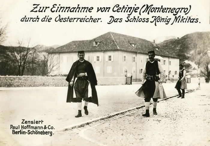Framed Print : On the capture of Cetinje Montenegro by the Austrians