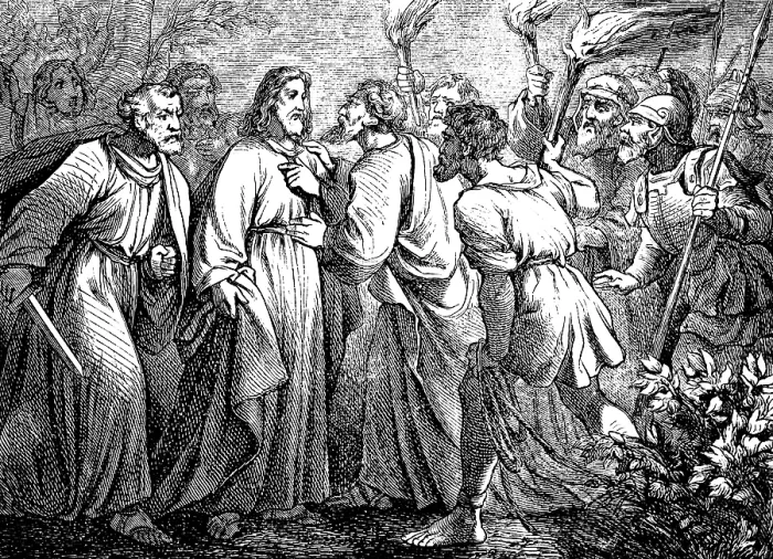 Framed Print : Capture of Jesus by the traitor Judas at the court Sethesemane Framed Print : Capture of Jesus by the traitor Judas at the court Sethesemane