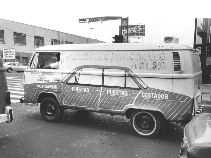 Framed Print : Car painted on a Volkswagen Bus