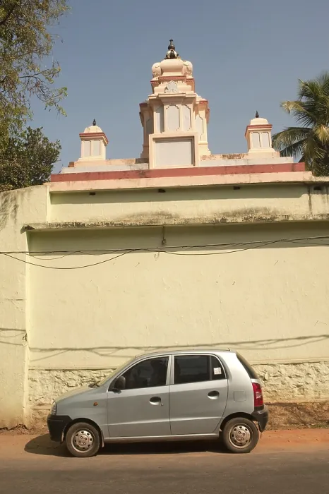 Framed Print : Car parked at temple, Kerala, India