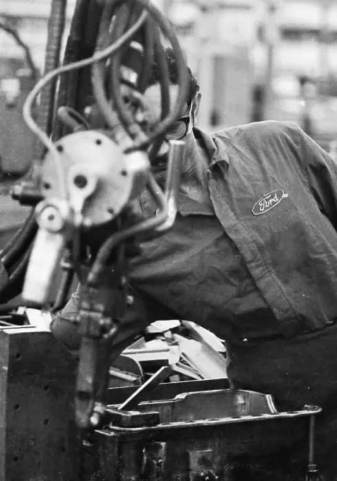 Framed Print : Car production at the Ford factory on 12 Framed Print : Car production at the Ford factory on 12