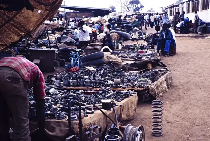 Framed Print : Car spare parts on display at a market, Lilongwe, Malawi, Southern Africa 1989, Africa Framed Print : Car spare parts on display at a market, Lilongwe, Malawi, Southern Africa 1989, Africa