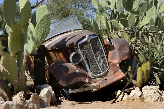 Framed Print : Car wreck, Solitaire, Khomas Region Framed Print : Car wreck, Solitaire, Khomas Region