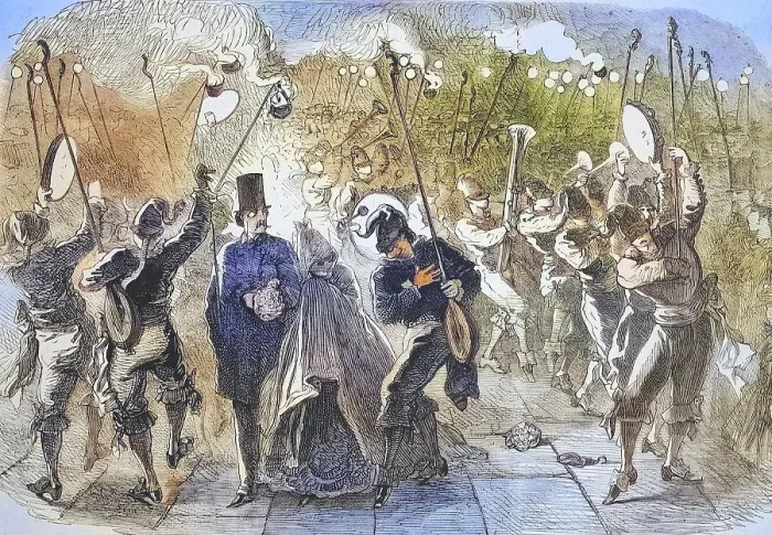 Framed Print : The Caraval in Venice, Masquerade in St