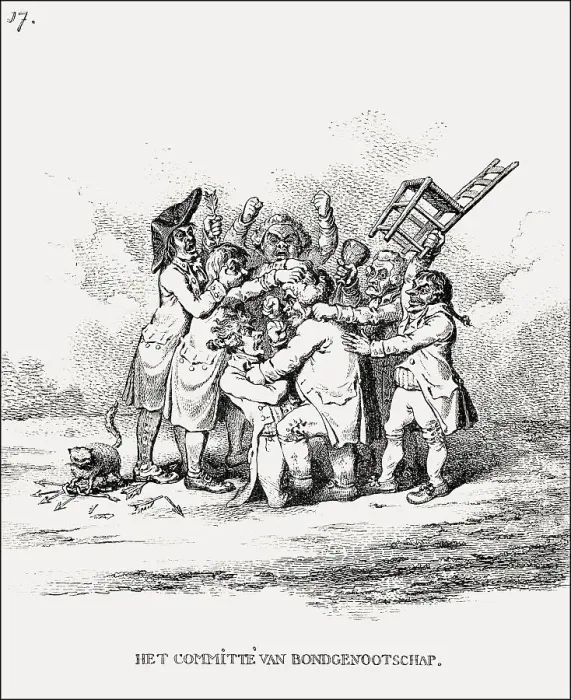 Framed Print : Caricature on the Batavian Republic, 1803 Framed Print : Caricature on the Batavian Republic, 1803