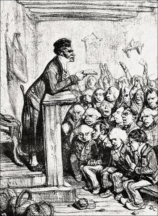 Framed Print : Caricature on Dupin the Elder, after the French Revolution of 1830