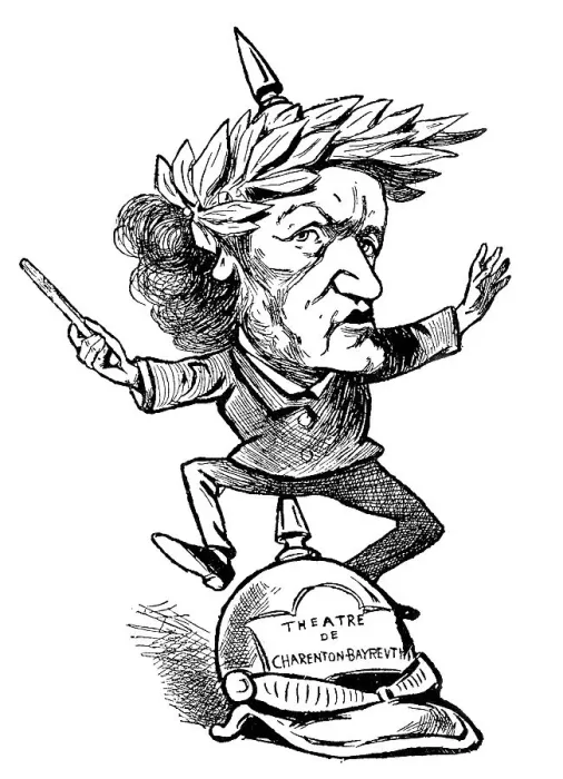 Framed Print : Caricature of Richard Wagner, August 1876 Framed Print : Caricature of Richard Wagner, August 1876