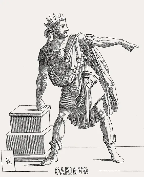 Framed Print : Carinus, was Roman Emperor from 283 to 285