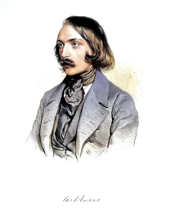 Framed Print : Carl Evers (born 8 April 1819 in Luebeck) Framed Print : Carl Evers (born 8 April 1819 in Luebeck)
