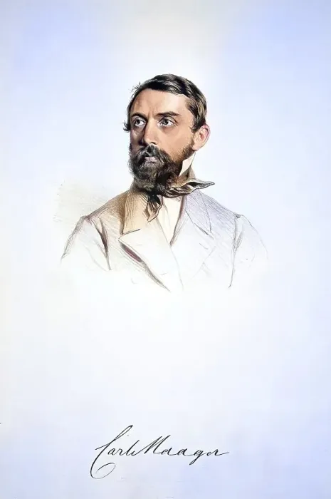 Framed Print : Carl Maager, (1813-1887), merchant