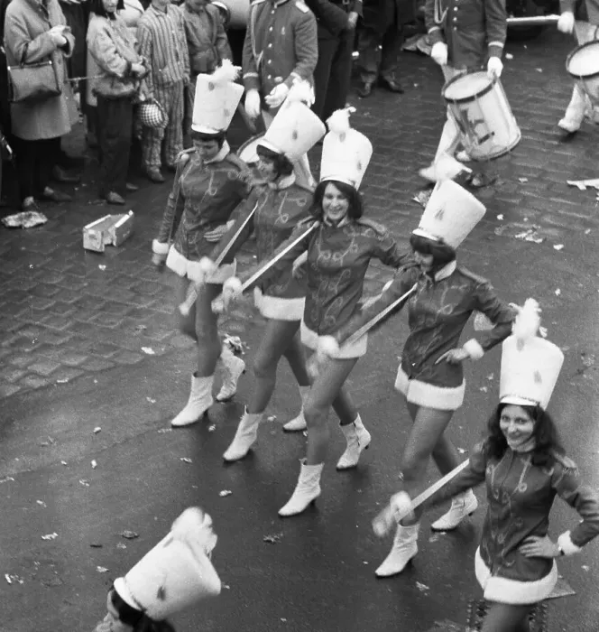 Framed Print : The carnival parade in 1966 in Cologne