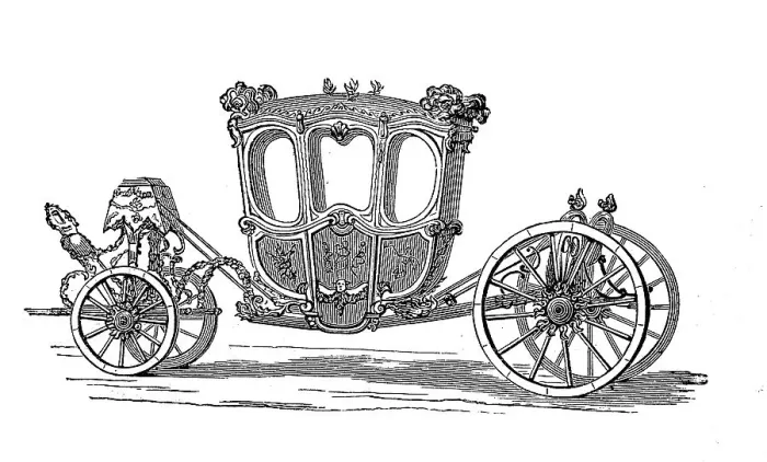 Framed Print : Carriage, gala carriage of King Louis XV