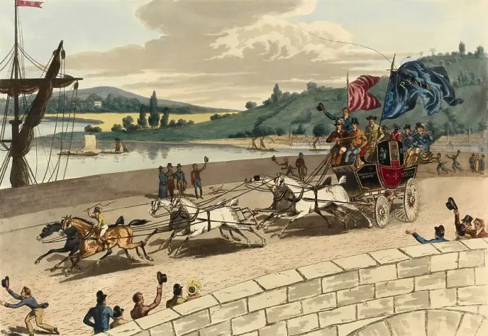 Framed Print : Carriage with news of peace (in the War of Secession in America)
