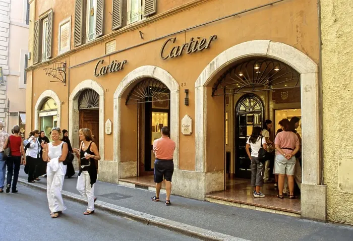 Framed Print : Cartier store, Via Condotti, Rome Framed Print : Cartier store, Via Condotti, Rome