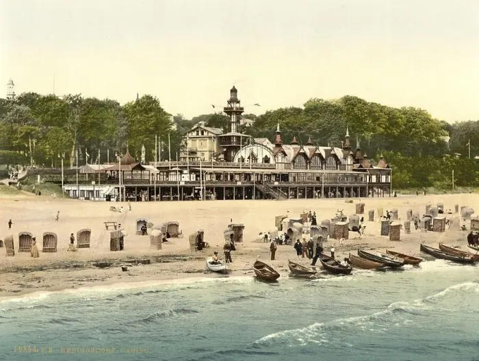 Framed Print : Casino in the seaside resort of Heringsdorf on the Baltic Sea