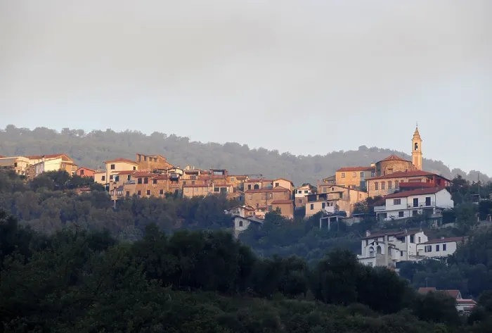 Framed Print : Castellazzo mountain village, district of Dolcedo Framed Print : Castellazzo mountain village, district of Dolcedo