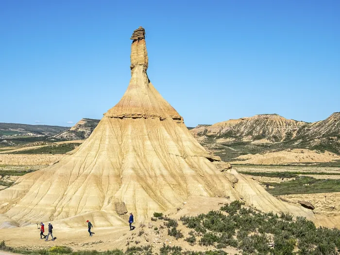 Framed Print : Castildetierra rock formation, semi-desert