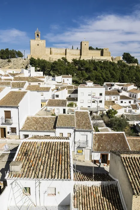 Framed Print : Castle Alcazaba and view of the village