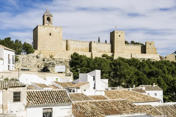 Framed Print : Castle Alcazaba and view of the village Framed Print : Castle Alcazaba and view of the village