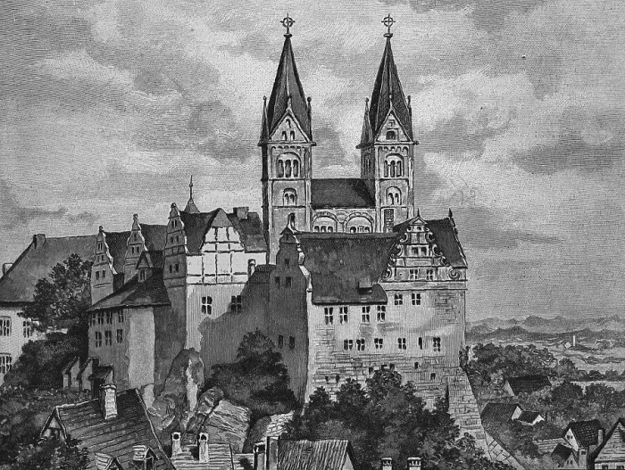 Framed Print : Castle and church of Quedlinburg
