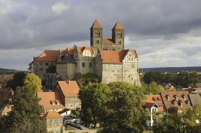 Framed Print : Castle, collegiate church, Quedlinburg