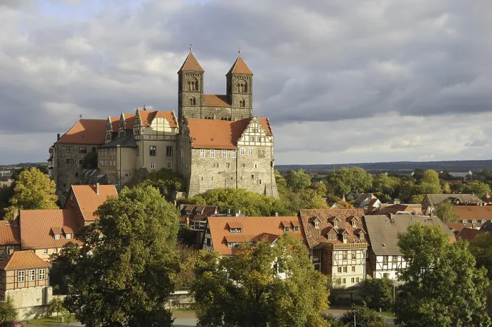 Framed Print : Castle, collegiate church, Quedlinburg