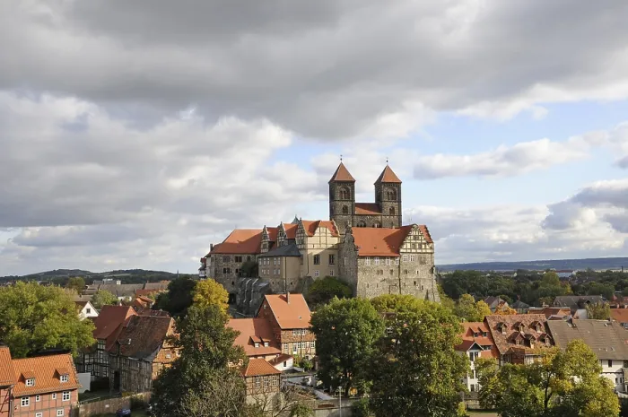 Framed Print : Castle, collegiate church, Quedlinburg Framed Print : Castle, collegiate church, Quedlinburg