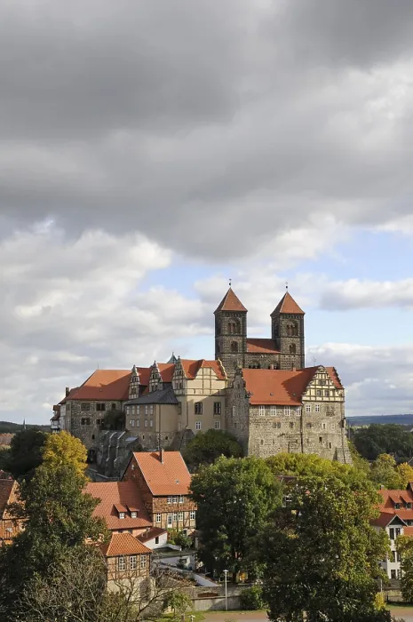 Framed Print : Castle, collegiate church, Quedlinburg Framed Print : Castle, collegiate church, Quedlinburg