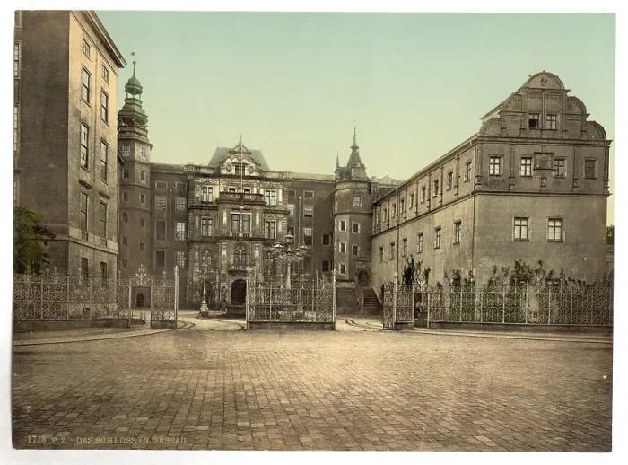 Framed Print : The castle in Dessau, Saxony-Anhalt