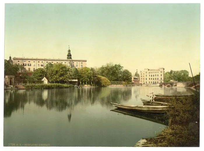 Framed Print : The castle in Dessau, Saxony-Anhalt