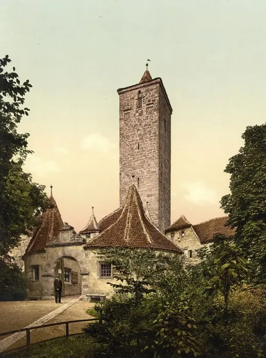 Framed Print : Castle gate in Rothenburg ob der Tauber Framed Print : Castle gate in Rothenburg ob der Tauber