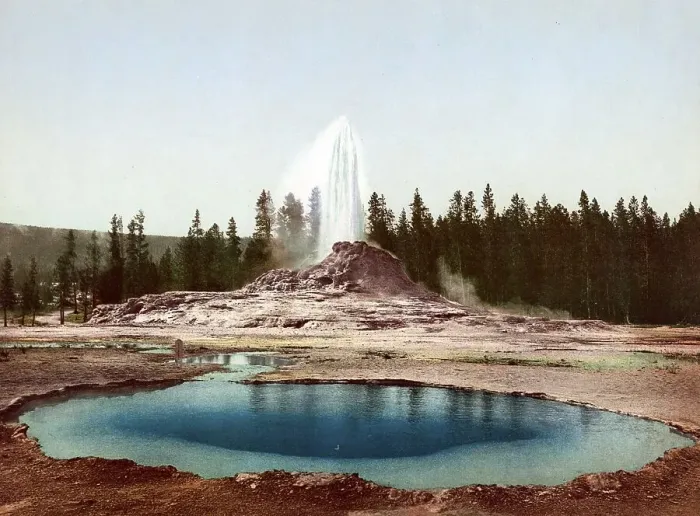 Framed Print : The Castle Geyser, Yellowstone National Park Framed Print : The Castle Geyser, Yellowstone National Park