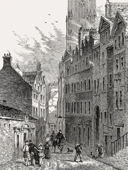 Framed Print : Castle hill, Edinburgh, Scotland, 1845 Framed Print : Castle hill, Edinburgh, Scotland, 1845