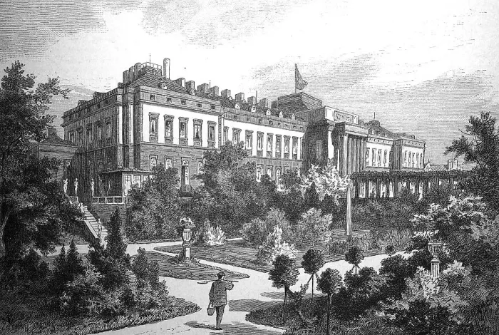 Framed Print : The castle in Koblenz, seen from the banks of the Rhine