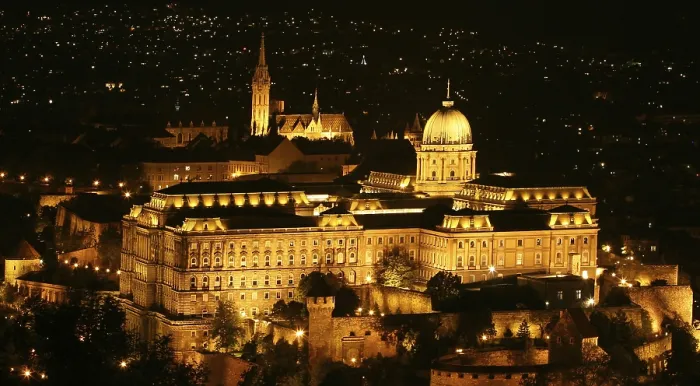 Framed Print : Castle at night, Budapest, Hungary, Europe Framed Print : Castle at night, Budapest, Hungary, Europe