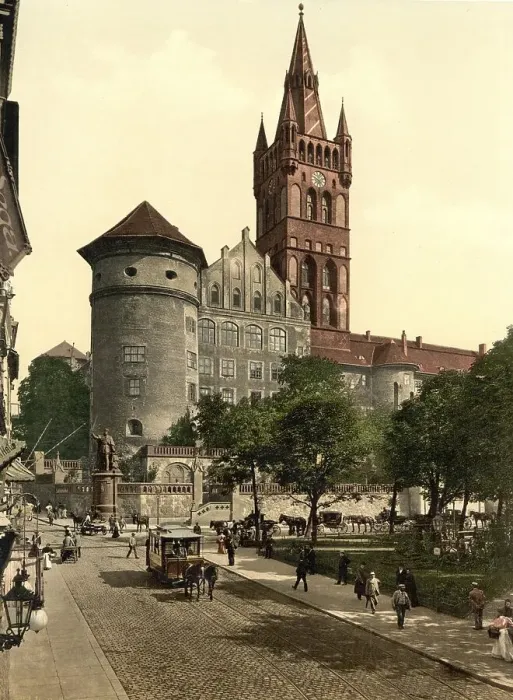 Framed Print : Castle and old town of Koenigsberg in East Prussia