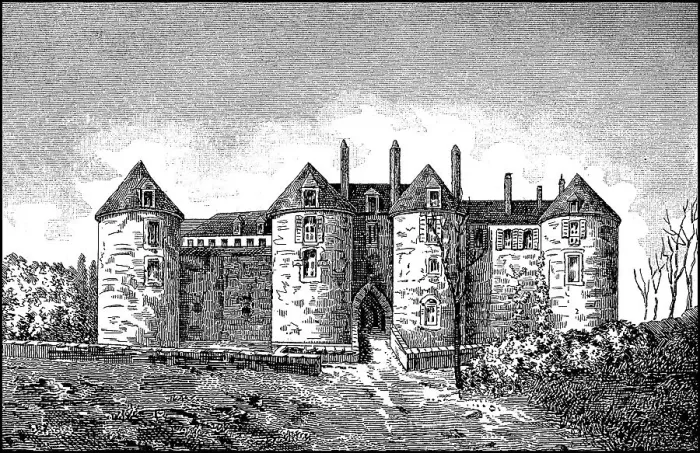 Framed Print : Castle of Peronne in 15th century