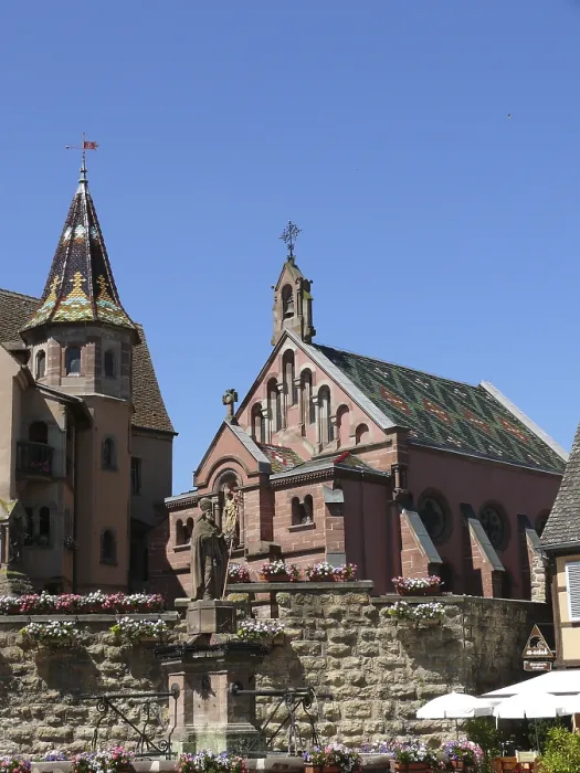 Framed Print : Castle, St. Leo chapel, Eguisheim