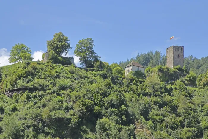 Framed Print : Castle with tower on mountain, Hornberg